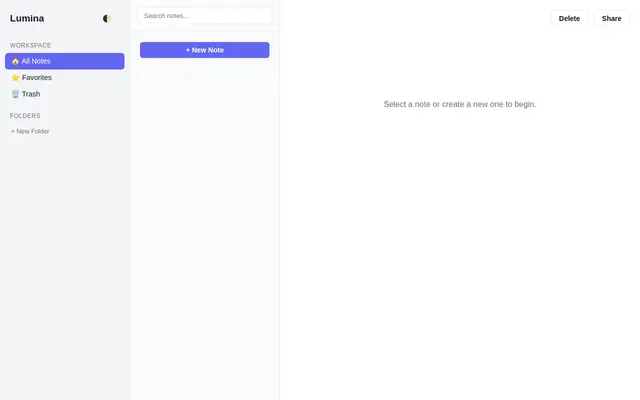Notes screenshot