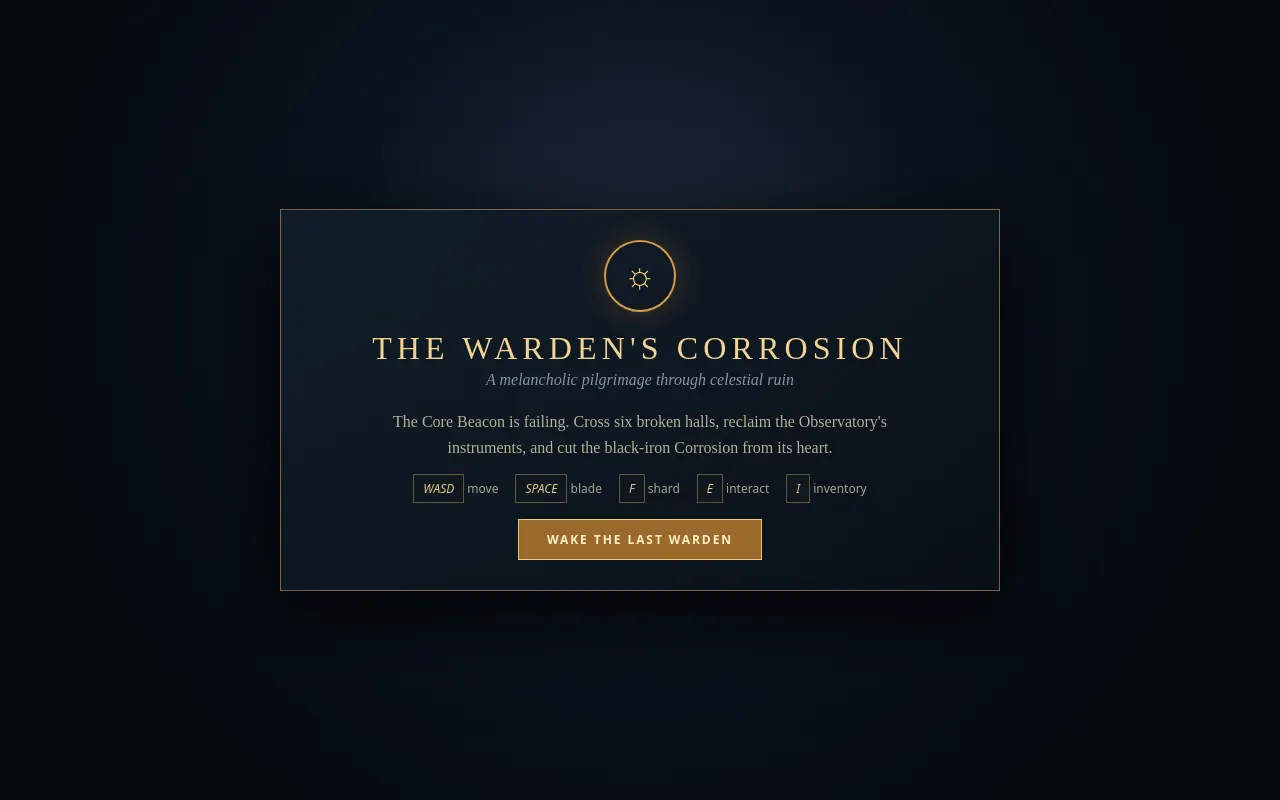 Initial view of Warden