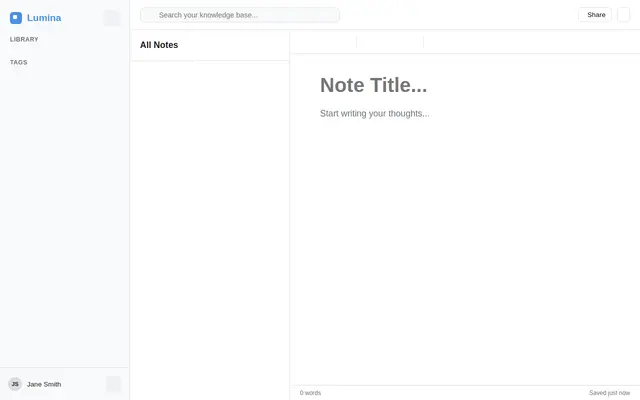 Notes screenshot