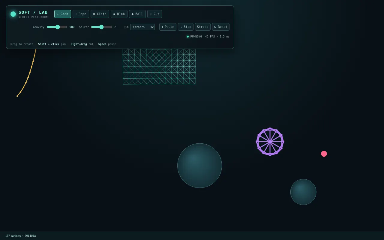 Initial view of Physics Playground