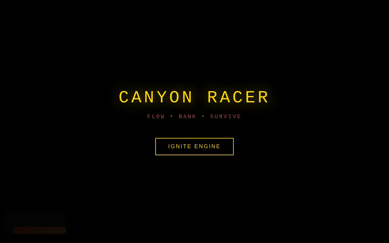 Initial view of Canyon Run