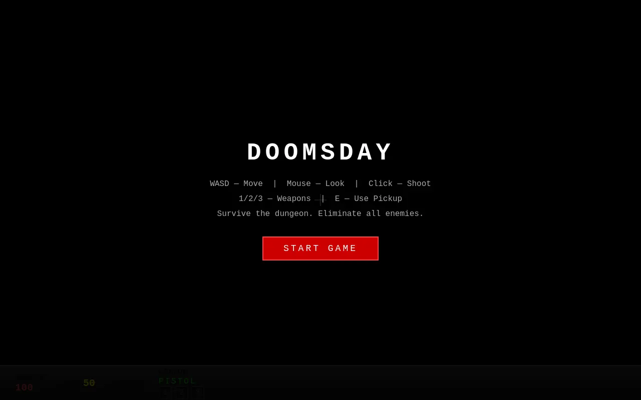 Initial view of DOOM