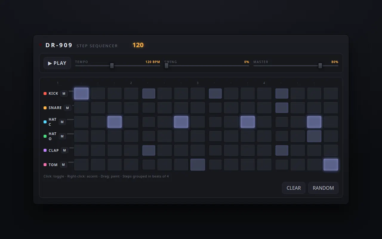 Initial view of Sequencer