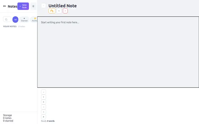 Notes screenshot