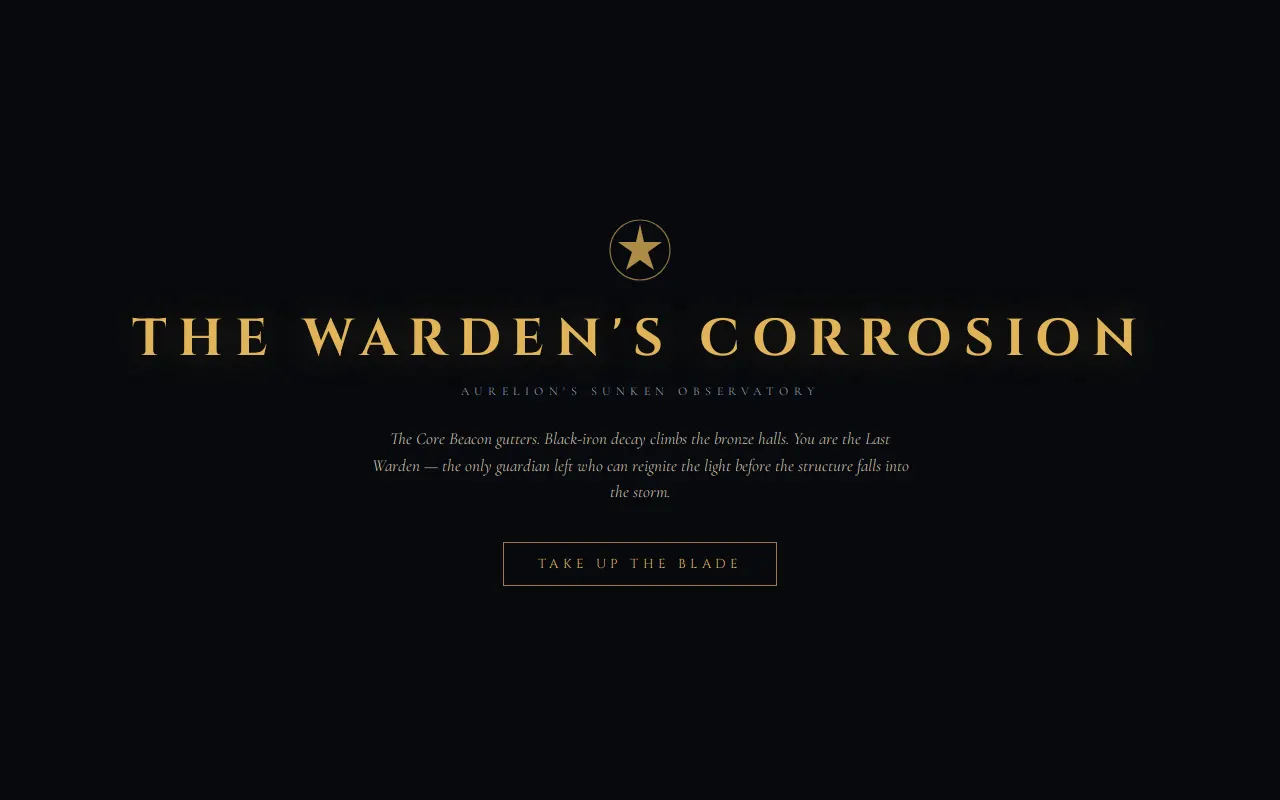 Initial view of Warden
