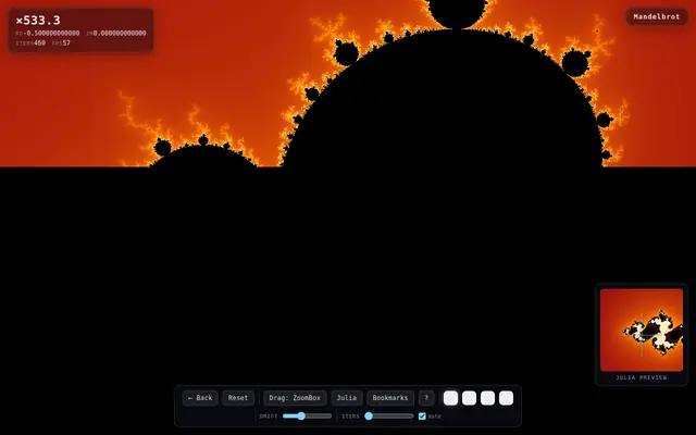 Fractal Explorer screenshot