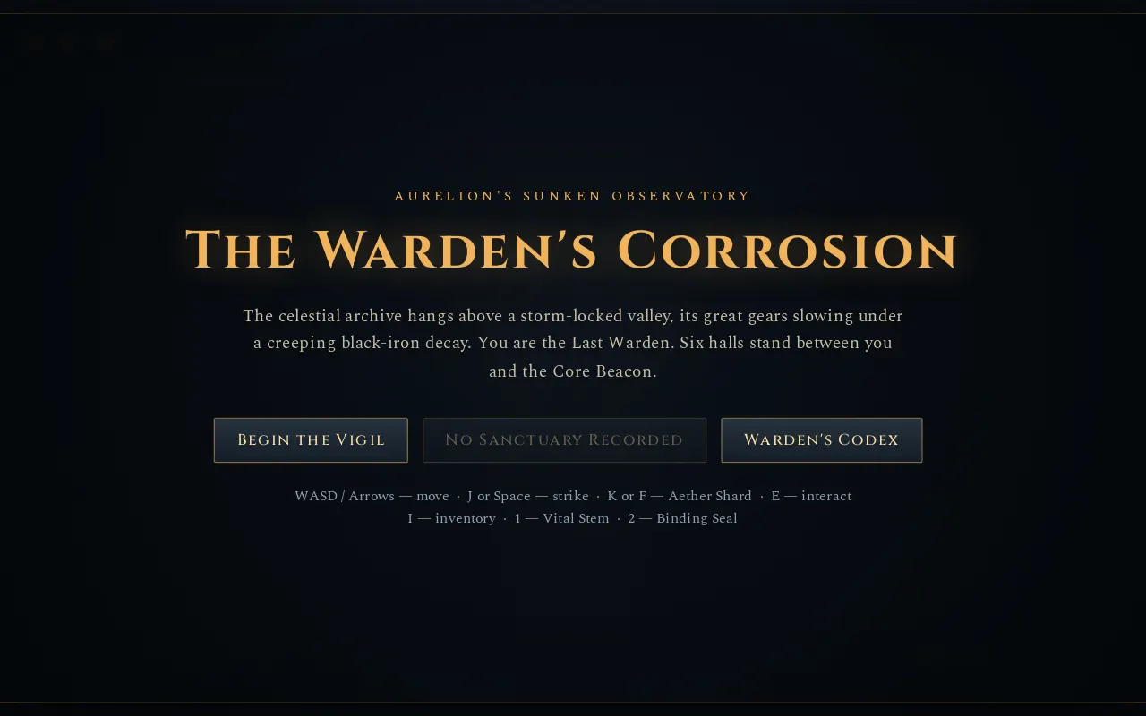 Initial view of Warden