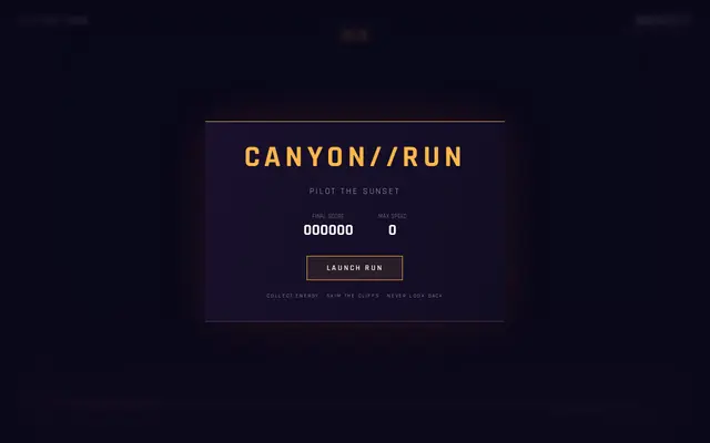 Canyon Run screenshot