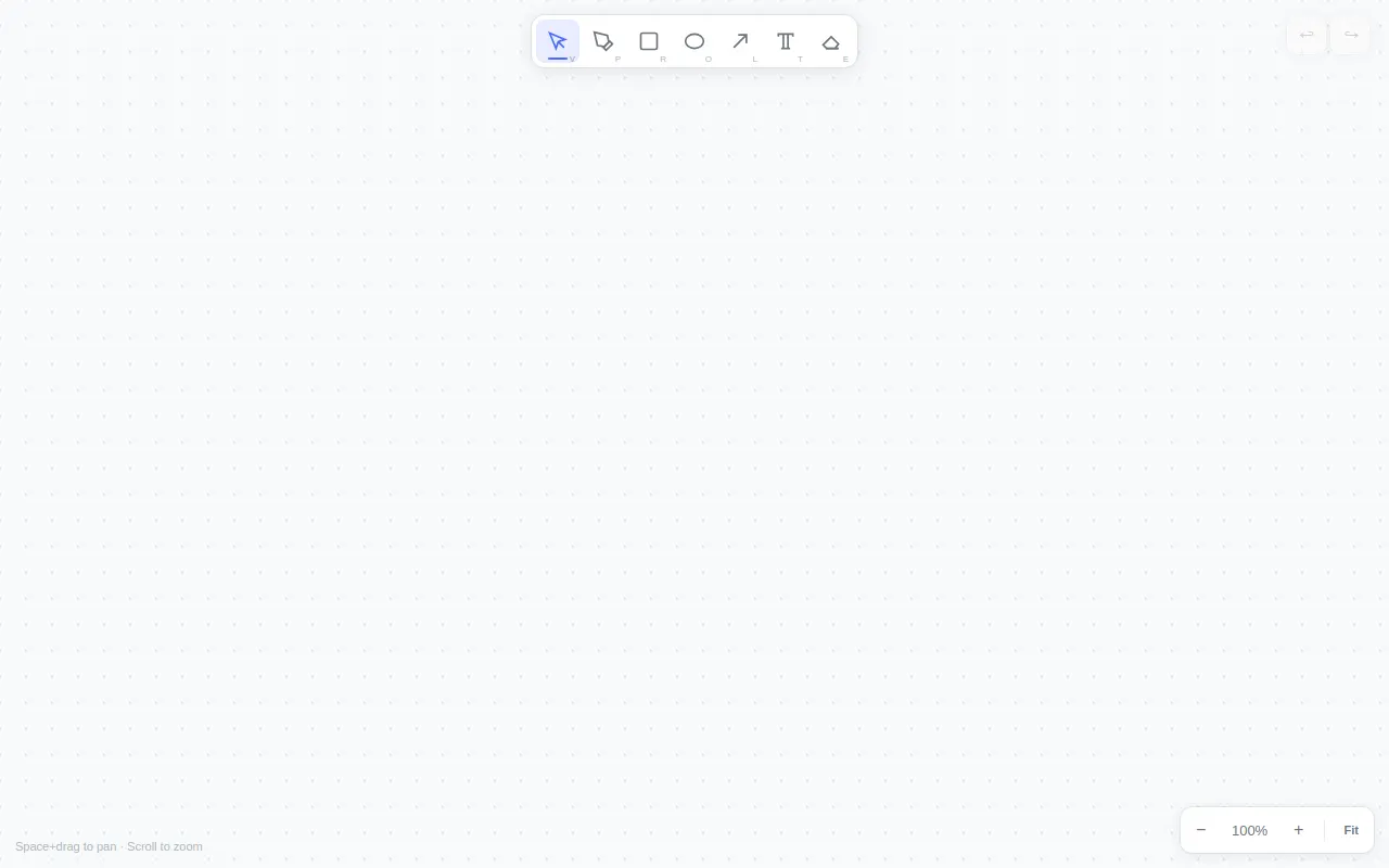 Initial view of Whiteboard