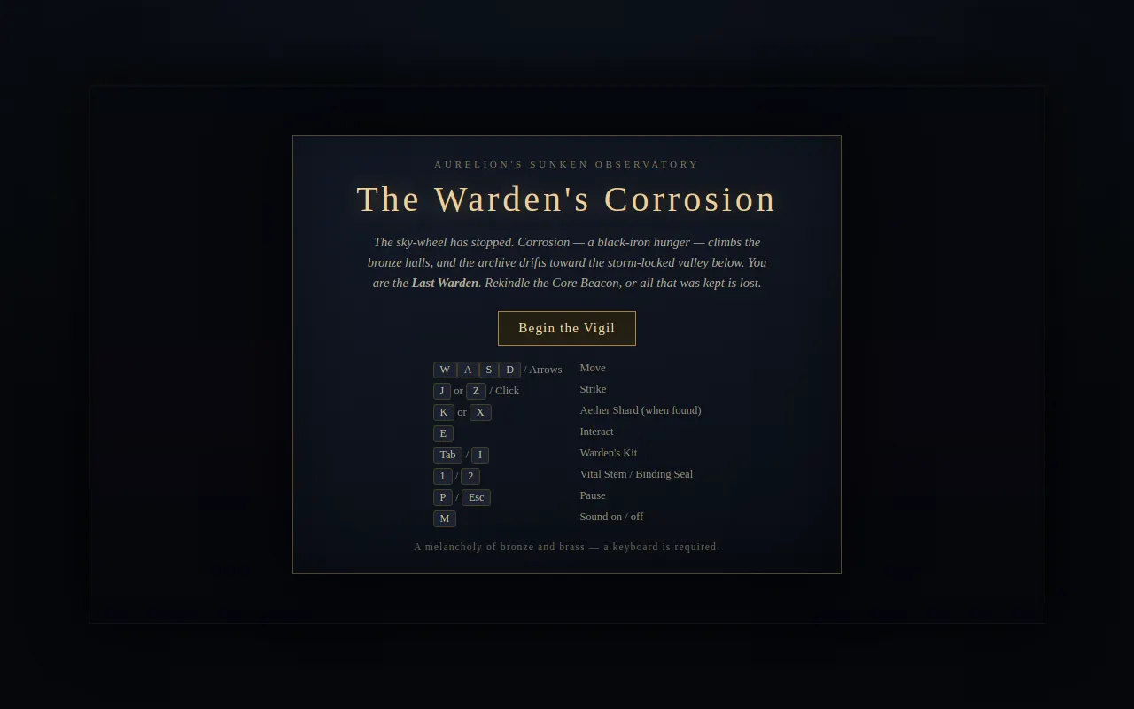 Initial view of Warden