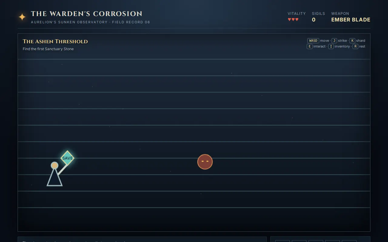 Initial view of Warden