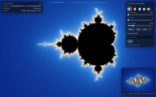 Fractal Explorer screenshot