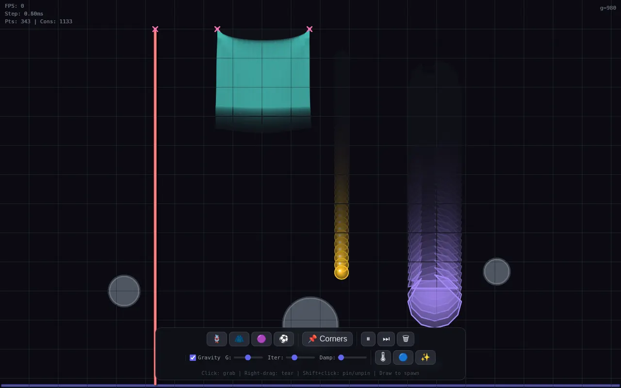 Initial view of Physics Playground