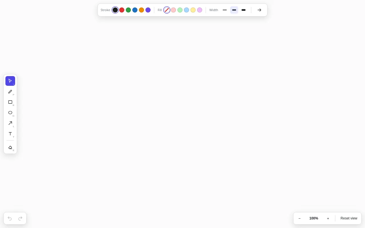 Initial view of Whiteboard
