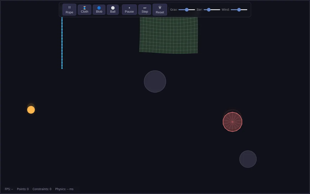 Initial view of Physics Playground