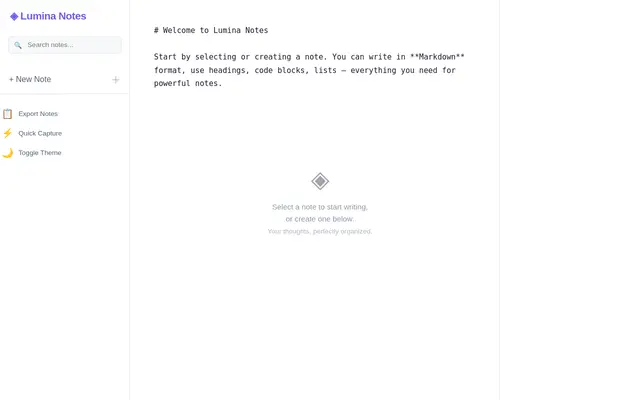 Notes screenshot