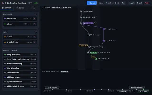 Git Explorer screenshot