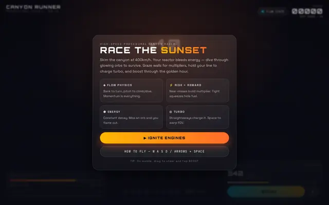 Canyon Run screenshot