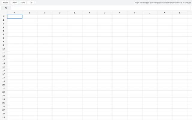 Spreadsheet screenshot