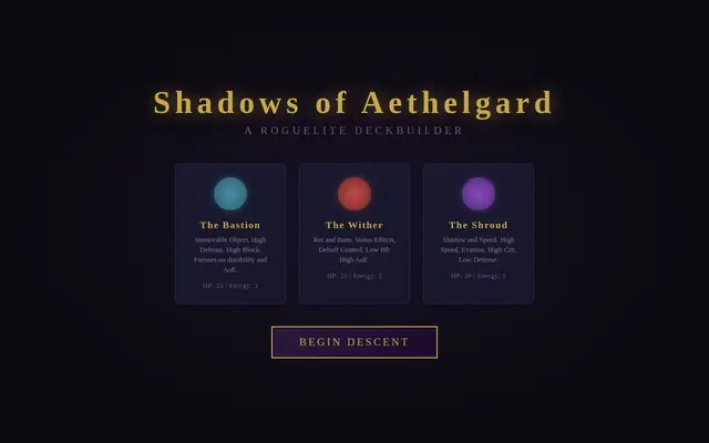 Deckbuilder screenshot