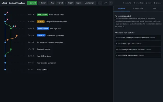 Git Explorer screenshot