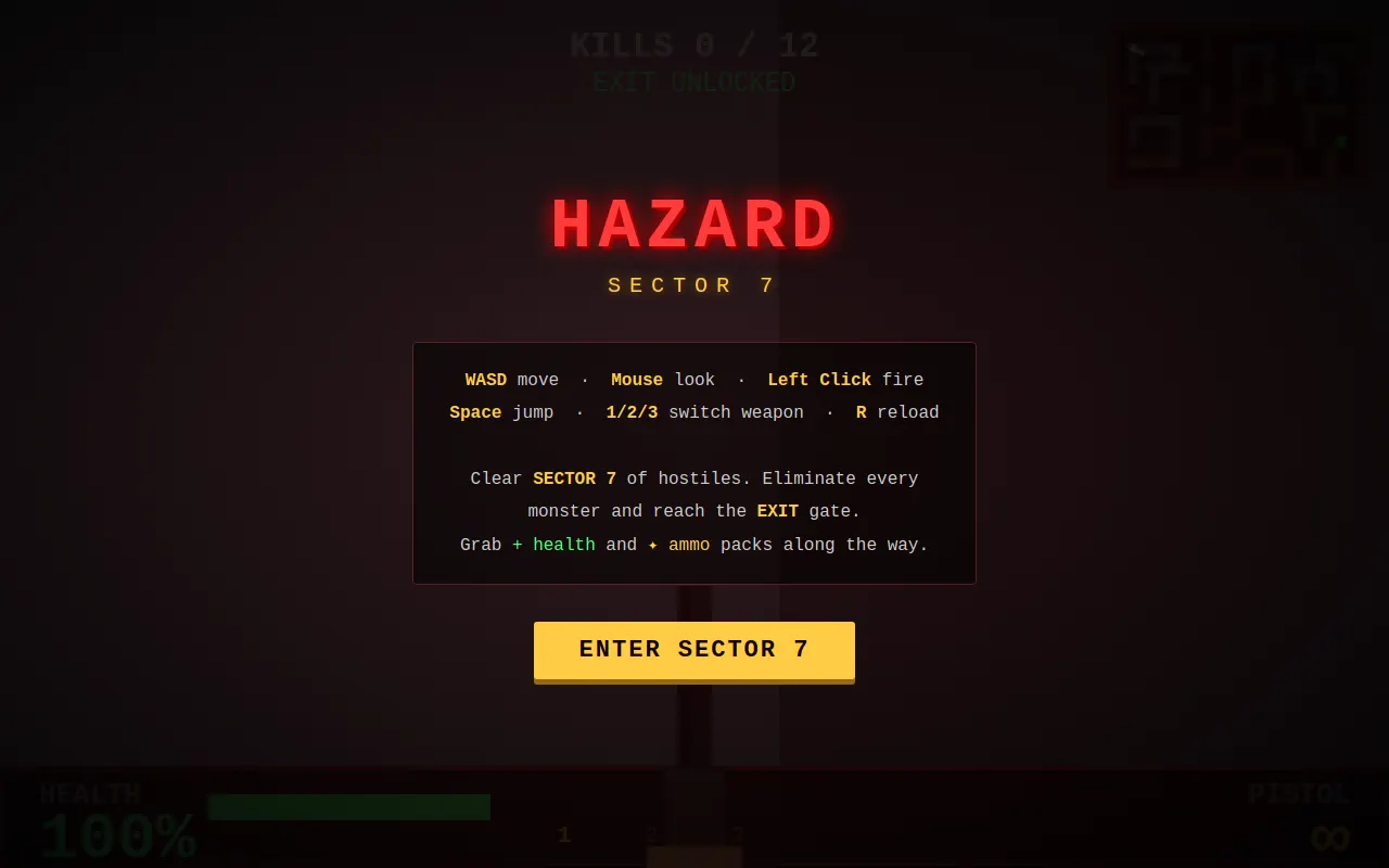 Initial view of DOOM