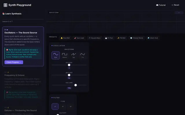TutSynth screenshot