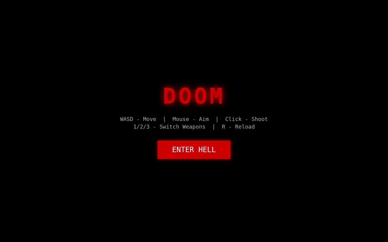 Initial view of DOOM