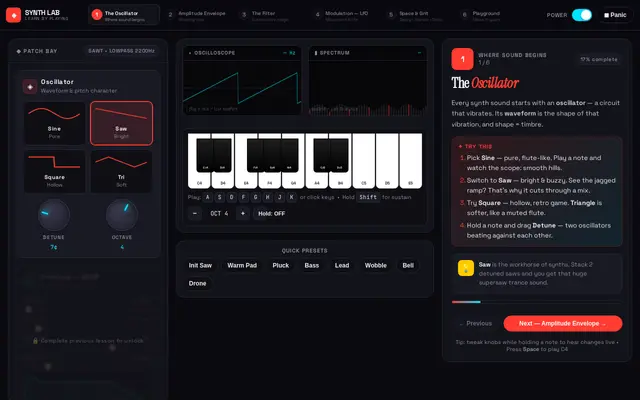 TutSynth screenshot