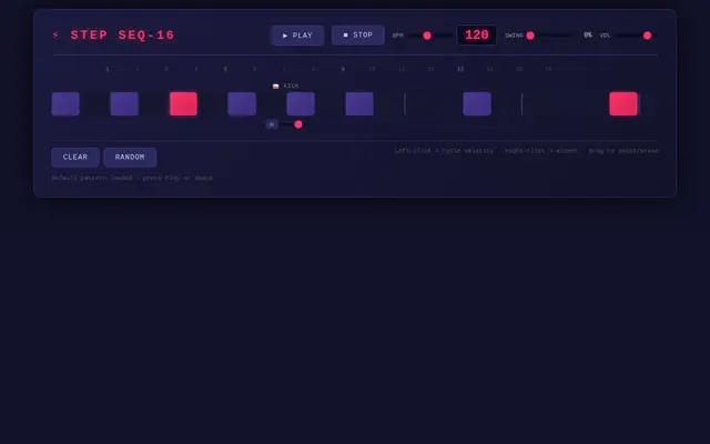 Sequencer screenshot