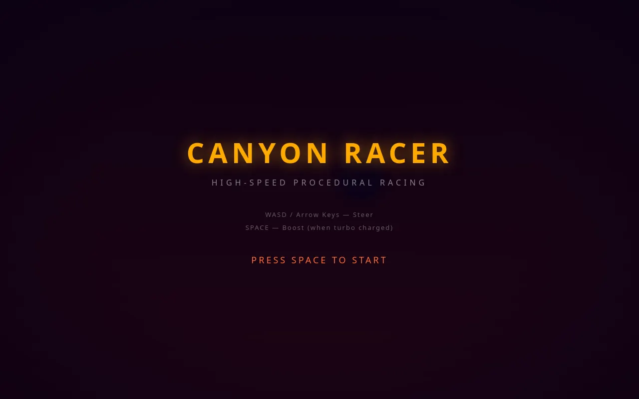 Initial view of Canyon Run