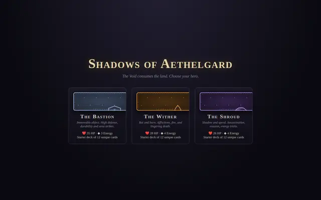Deckbuilder screenshot