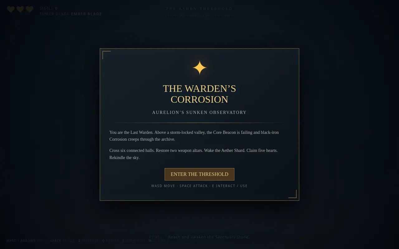 Initial view of Warden