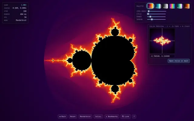 Fractal Explorer screenshot