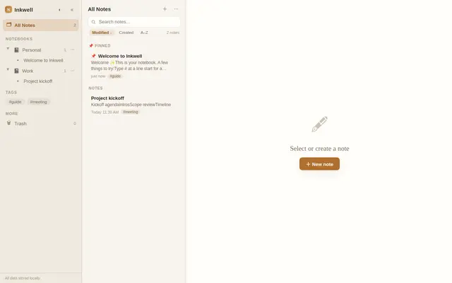 Notes screenshot