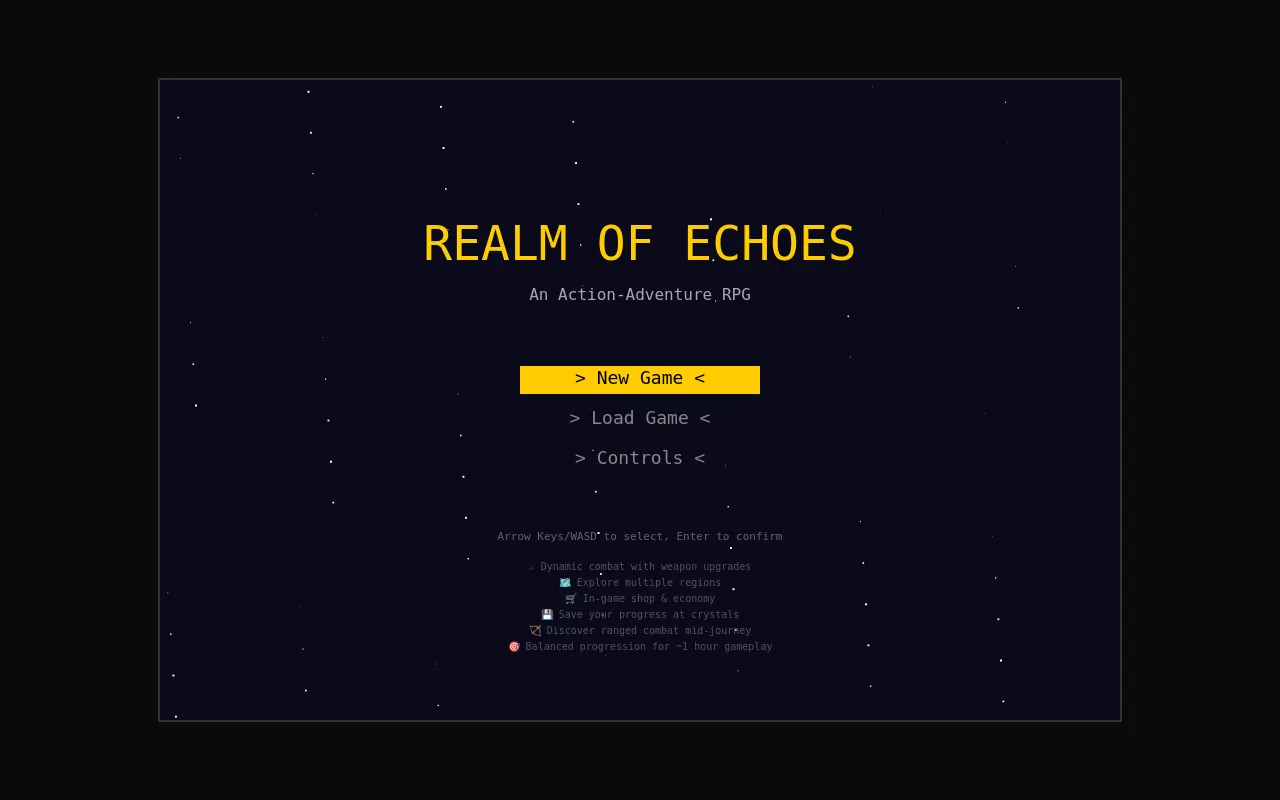 Initial view of RPG