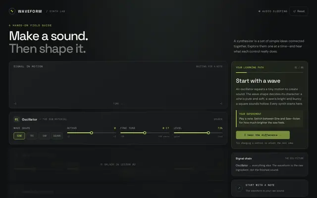 TutSynth screenshot