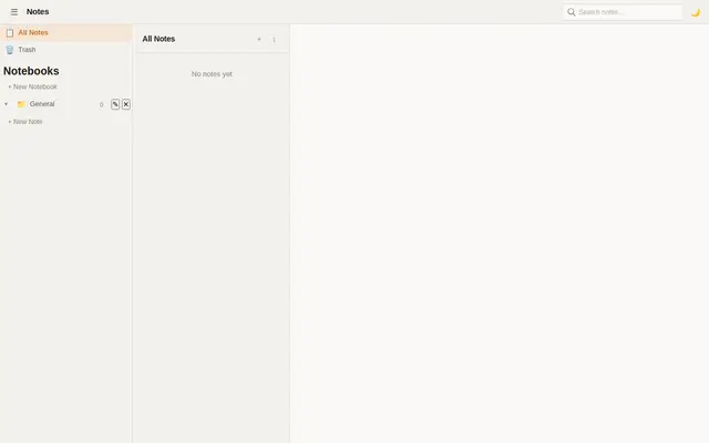 Notes screenshot