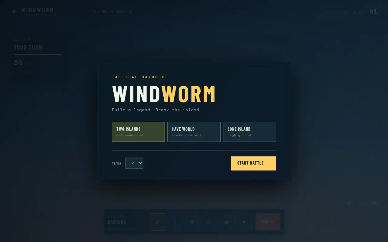Initial view of Worms