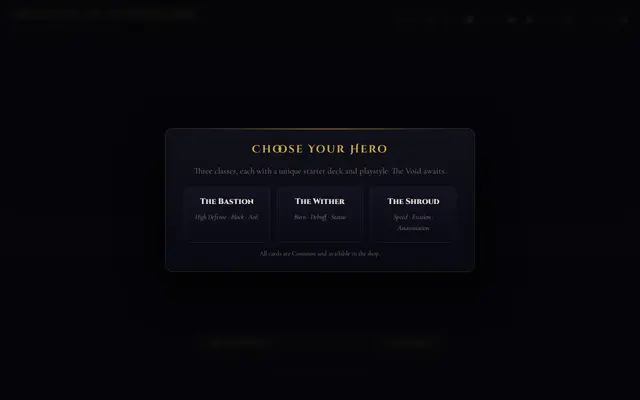 Deckbuilder screenshot