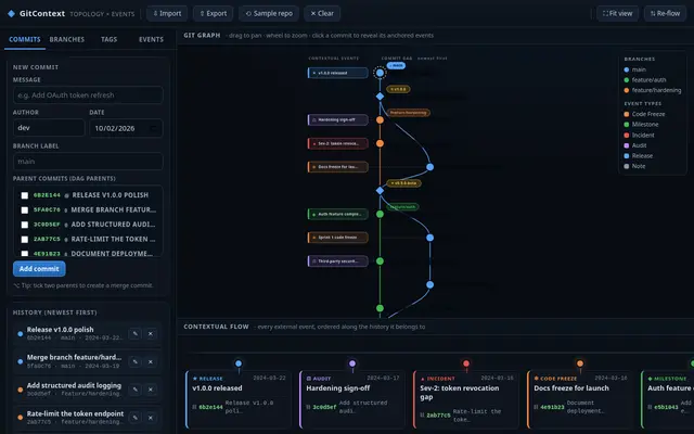 Git Explorer screenshot