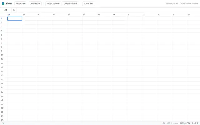 Spreadsheet screenshot