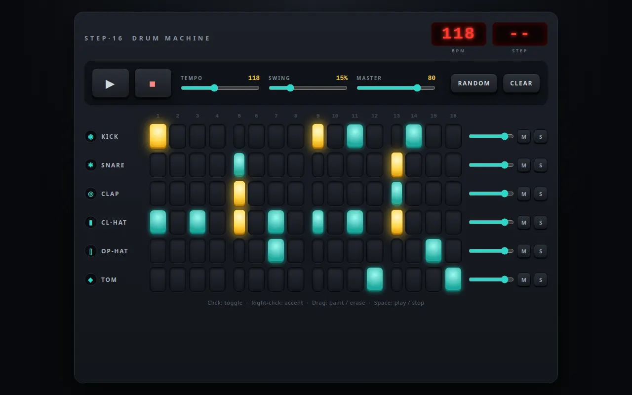 Initial view of Sequencer