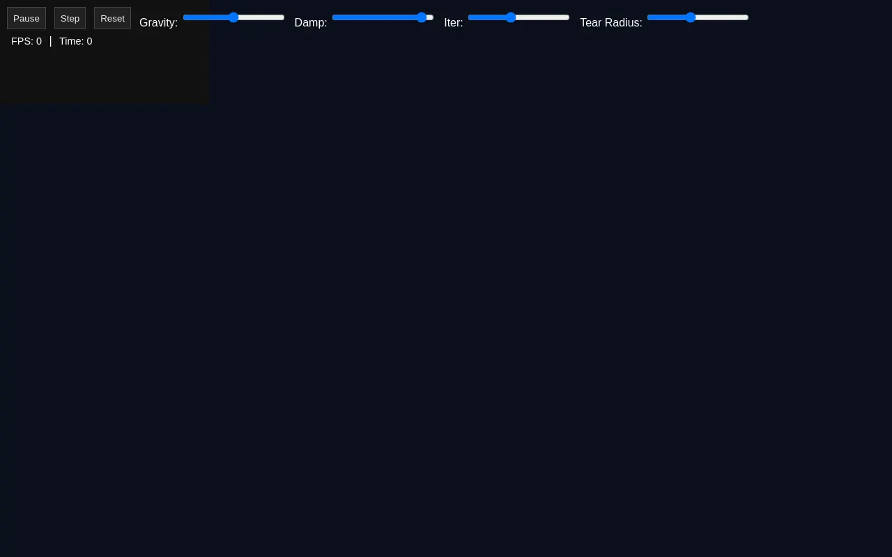 Initial view of Physics Playground