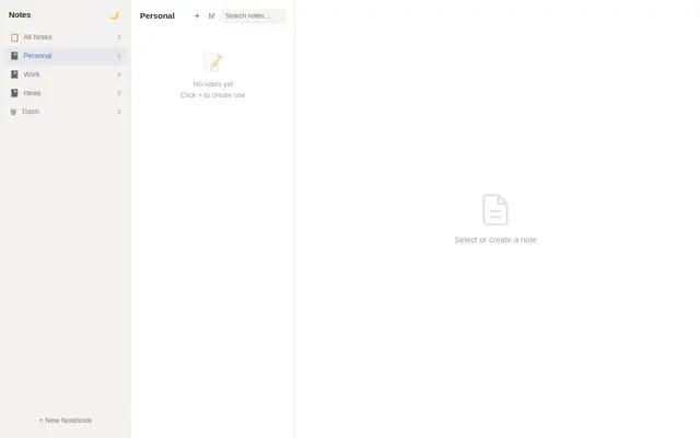 Notes screenshot