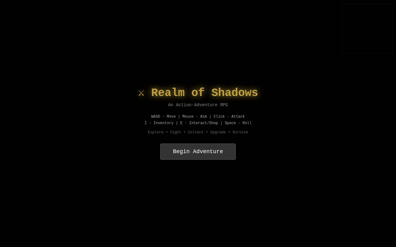 Initial view of RPG