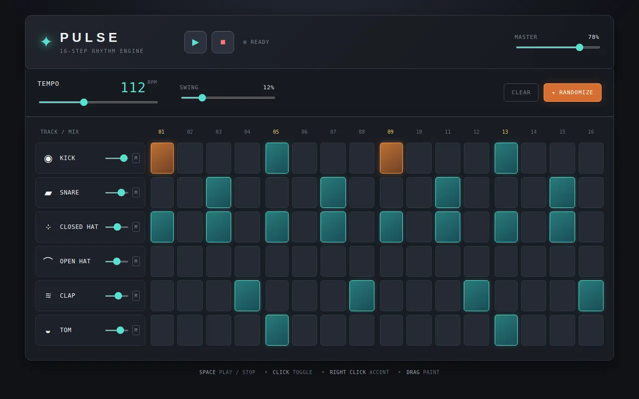 Initial view of Sequencer