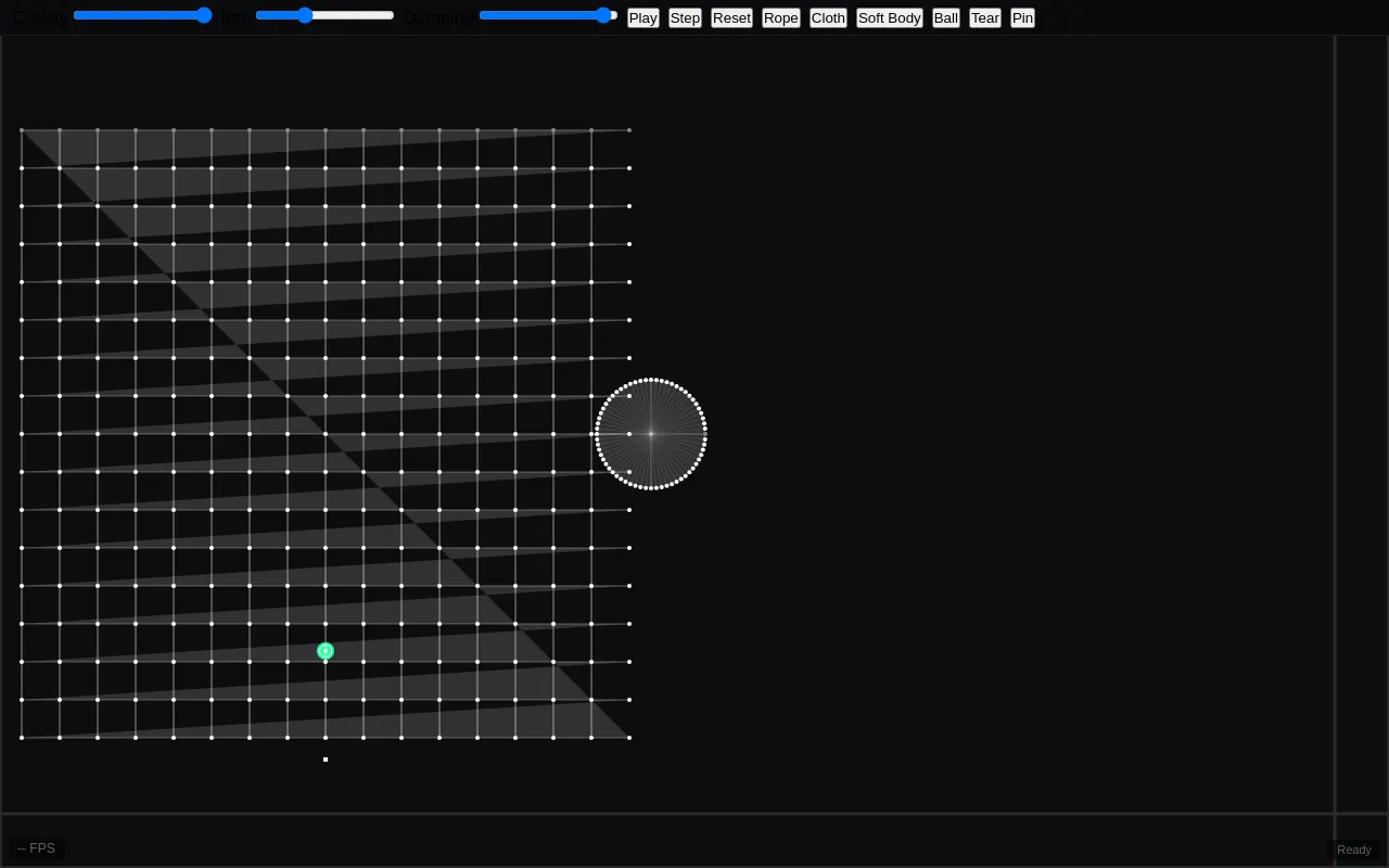 Initial view of Physics Playground