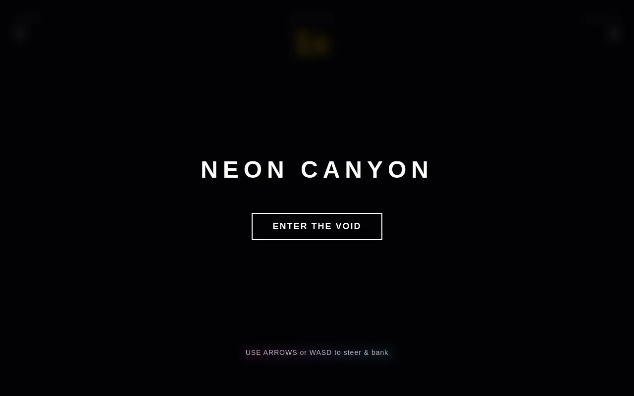 Initial view of Canyon Run