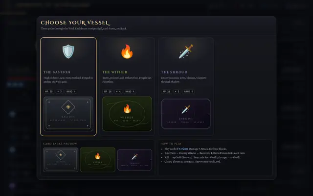 Deckbuilder screenshot